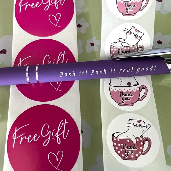 Polymailers Posh Pen & Stickers Set 10x14 (15 polymailers,15 stickers,1 Pen) - Picture 8 of 10